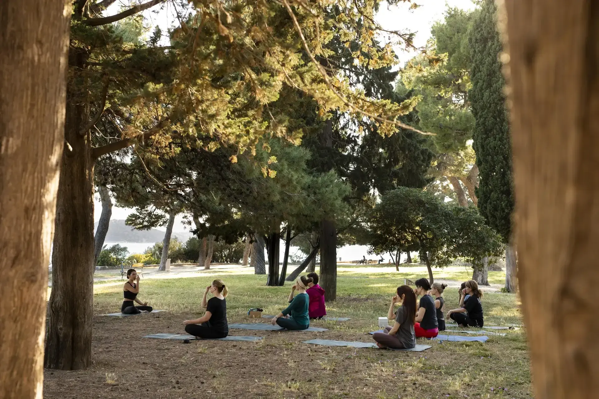 Opening circle of a weekend workshop